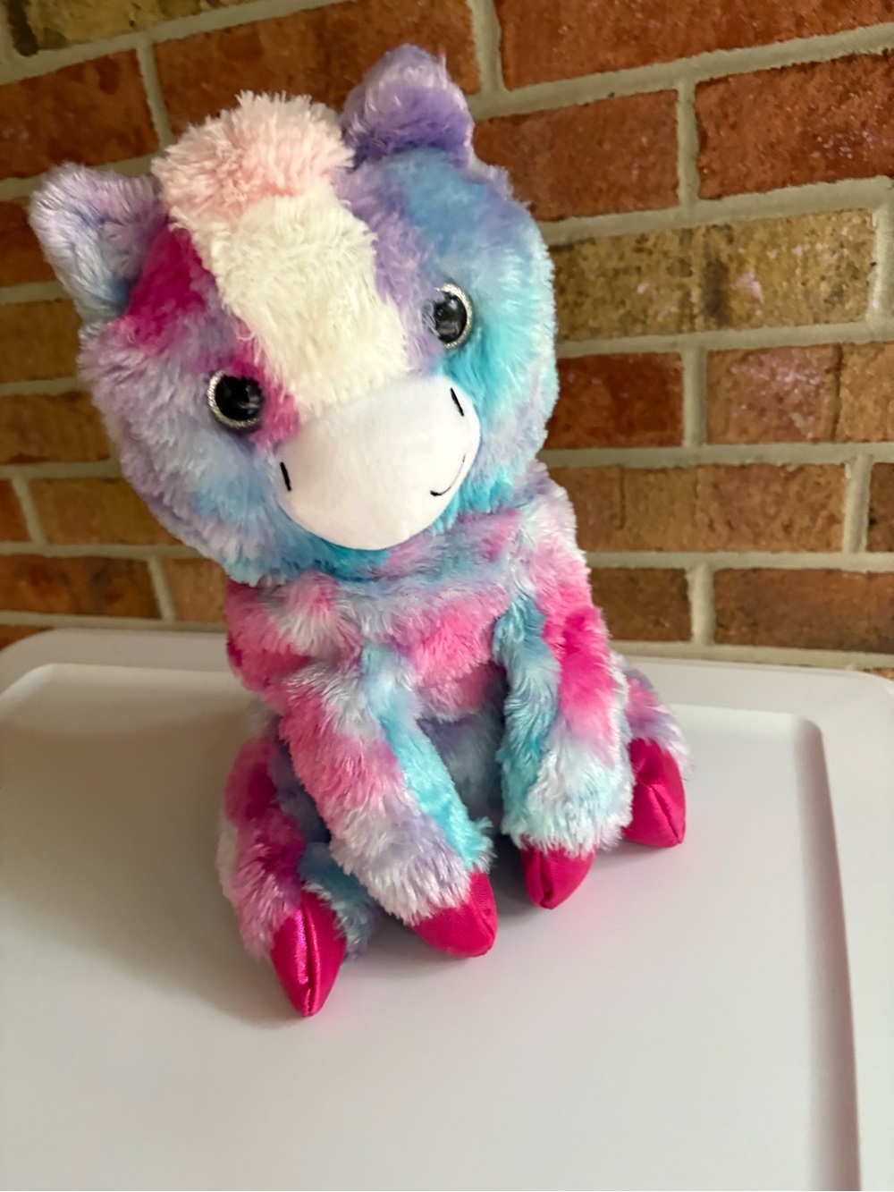 Rainbow Plush Unicorn Stuffed Animal - Pink Blue Purple